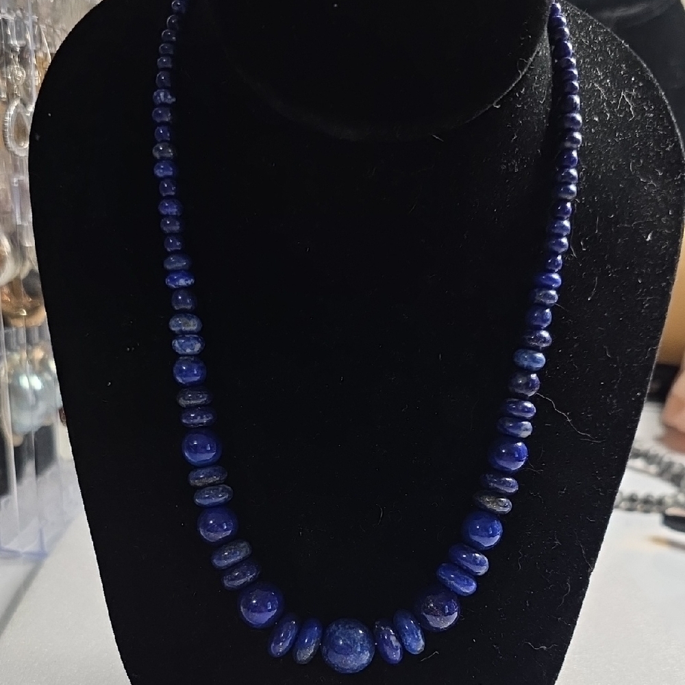 Jay King  DRT Lapis 20" Necklace Sterling Silver